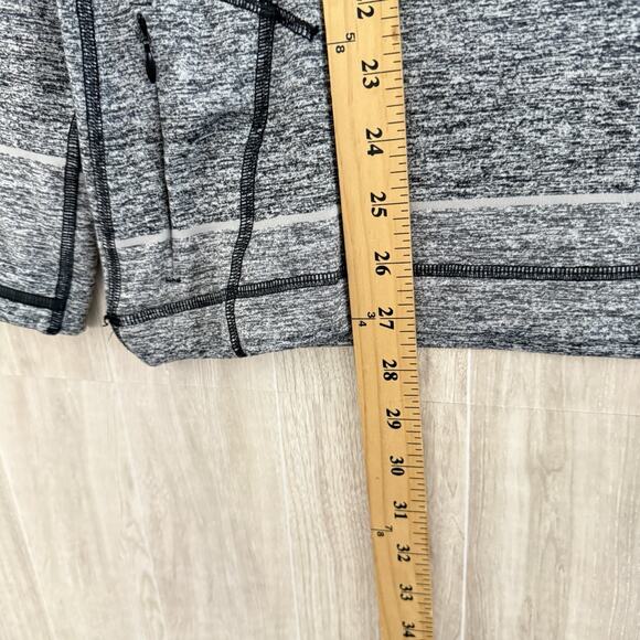 Lululemon Velocity Long Sleeve Shirt Mens Small Gray Striped Color Block Thumb - Picture 9 of 13